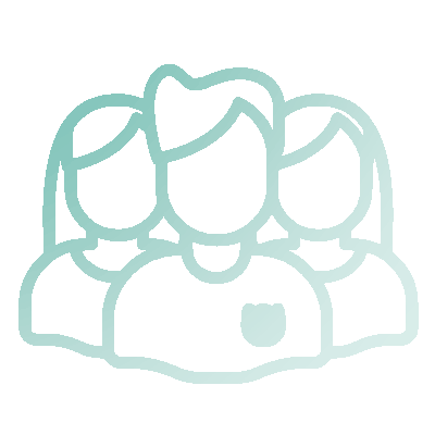 Male and two females Gradient Animated Gif Icon Two females and a male, gradient animated gif icon