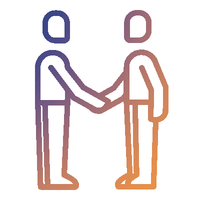 People Shaking Hands Gradient Animated Gif Icon People Shaking Hands, gradient animated gif icon